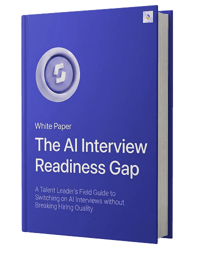The AI Interview Readiness Gap white paper, book cover